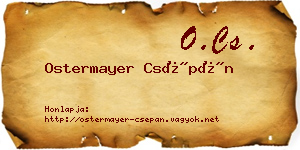 Ostermayer Csépán névjegykártya